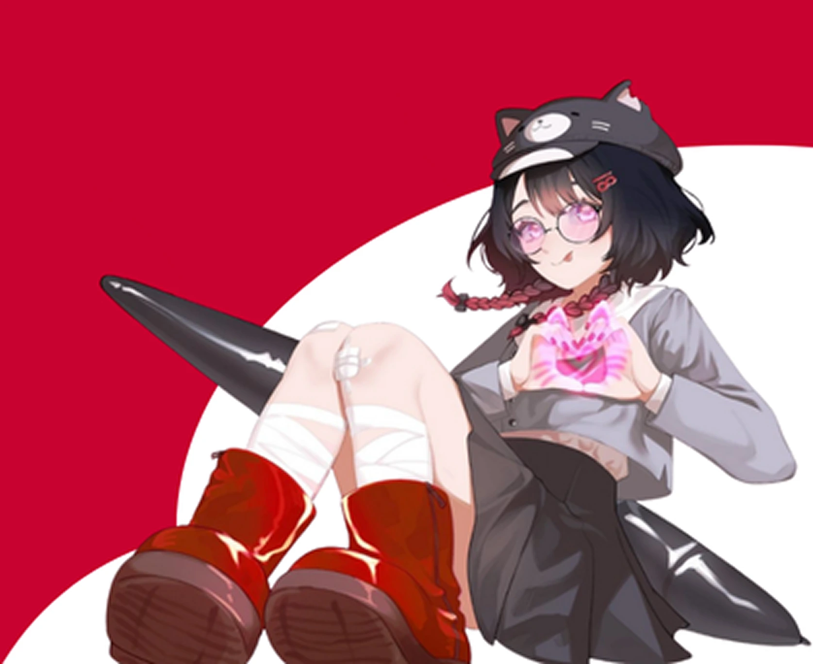 Digital character illustration for Nesaki’s Art Portfolio